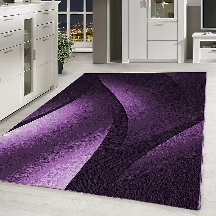 Kurzflorteppich Plus 8010 - Lila, 200 x 140 cm, 100 % Polypropylen - Stimmungsaufnahme