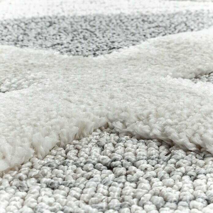 Hochflorteppich Pisa 4709 (Grau, 230 x 160 cm, 100% Polypropylen) | BAUHAUS