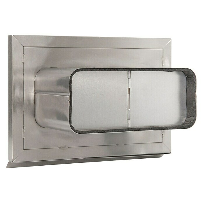Nedco Gevelrooster Eco+ (Geborsteld RVS, b x h: 210 x 140 mm, Roestvrij staal, Luchtdoorlaat: 98 cm²) | BAUHAUS