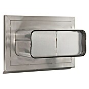 Nedco Gevelrooster Eco+ (Geborsteld RVS, b x h: 210 x 140 mm, Roestvrij staal, Luchtdoorlaat: 98 cm²) | BAUHAUS