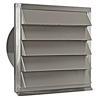 Nedco Gevelrooster Eco+ (Geborsteld RVS, b x h: 240 x 240 mm, Roestvrij staal, Luchtdoorlaat: 256 cm²)