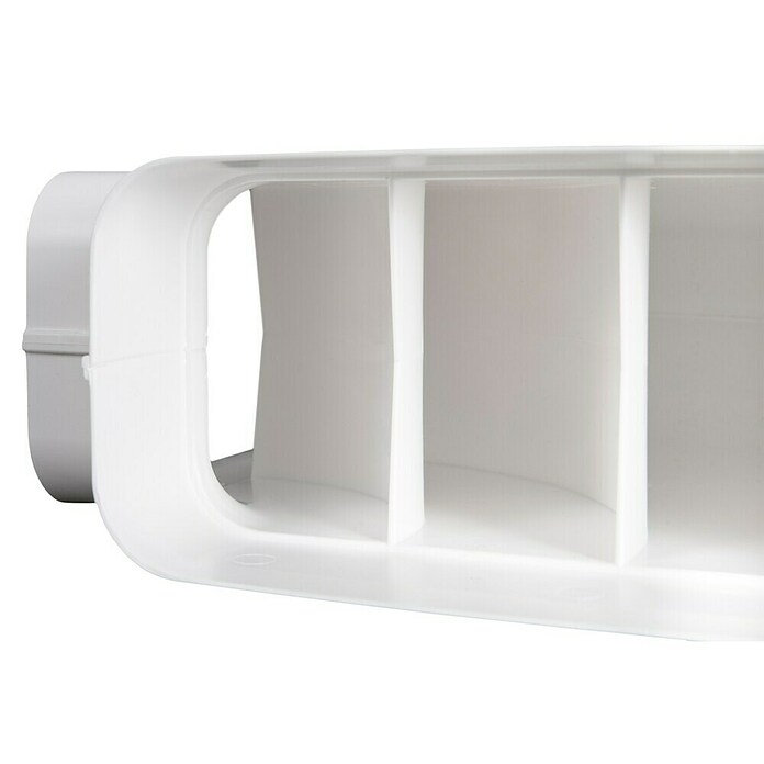 Nedco Vlakkanaalbocht Eco+ (Afmeting aansluitstukken: 220 x 90 mm, Horizontaal, 90 °, Wit, Kunststof) | BAUHAUS