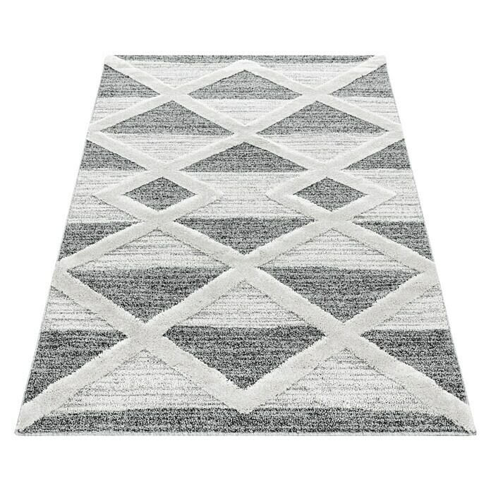 Hochflorteppich Pisa 4709 (Grau, 250 x 80 cm, 100% Polypropylen) | BAUHAUS