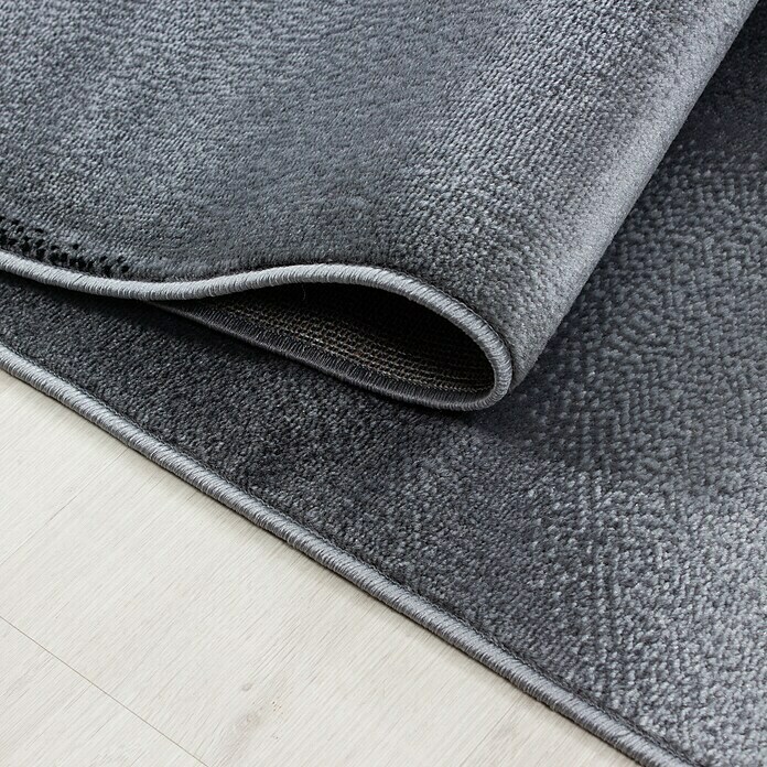 Kurzflorteppich Plus 8008Schwarz, 170 x 120 cm, 100% Polypropylen Detail Shot