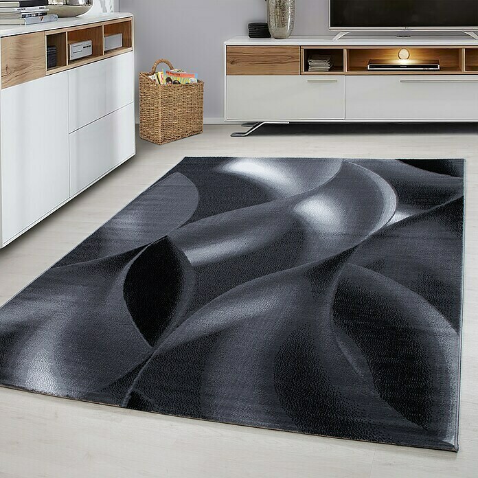 Kurzflorteppich Plus 8008 (Schwarz, 340 x 240 cm, 100 % Polypropylen) | BAUHAUS