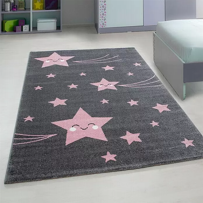 Kinderteppich Kids 0610Pink, 230 x 160 cm, 100% Polypropylen