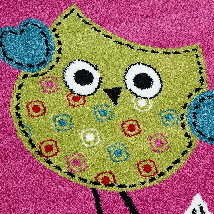 Kinderteppich Kids 0420 - Lila, 230 x 160 cm, 100% Polypropylen - Detailaufnahme