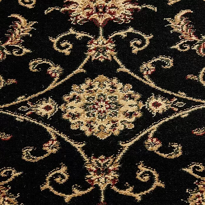 Kurzflorteppich Orient-Optik Marrakesh 0210Schwarz, 170 x 120 cm, 100% Polypropylen
