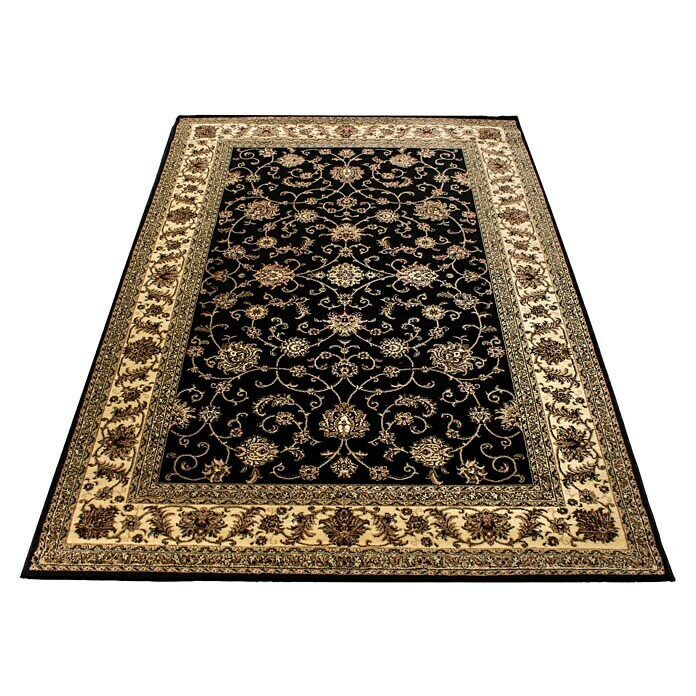 Kurzflorteppich Orient-Optik Marrakesh 0210 (Schwarz, 150 x 80 cm, 100% Polypropylen) | BAUHAUS