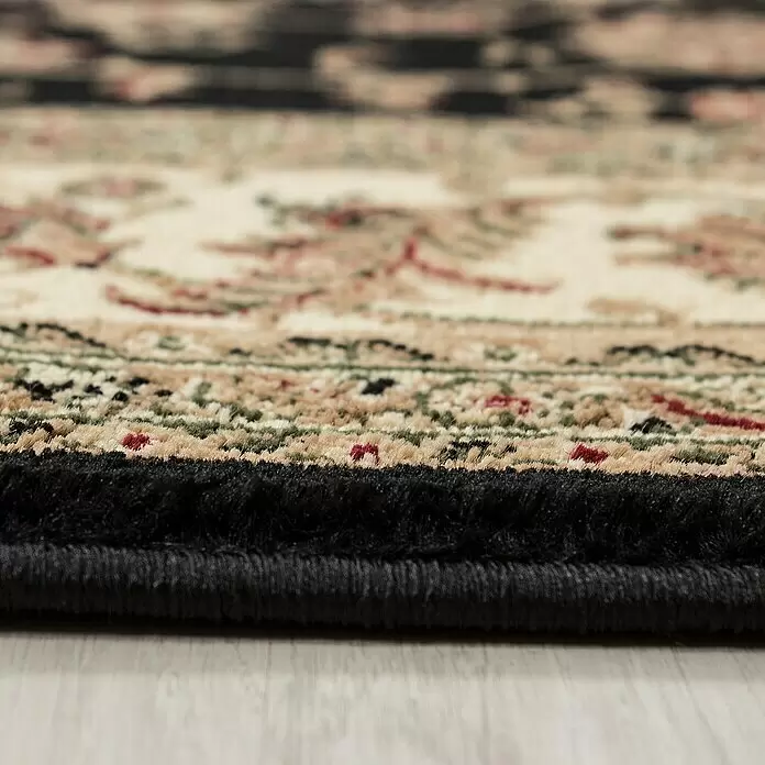 Kurzflorteppich Orient-Optik Marrakesh 0210Schwarz, 170 x 120 cm, 100% Polypropylen