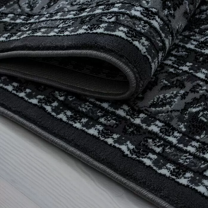 Kurzflorteppich Orient-Optik Marrakesh 0297 - Grau, 150 x 80 cm, 100% Polypropylen - Detailaufnahme