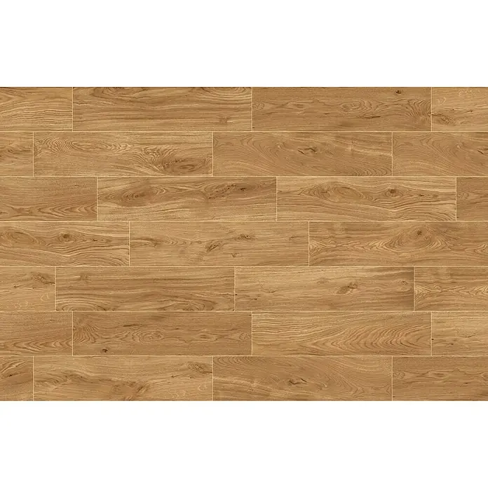 Atlas Concorde Solution Living Nature Feinsteinzeugfliese Twist Rovere - 22,5 x 90 cm, Beige, Matt - Bild von Parkettboden mit hellbraunen Holzdielen, die ein natürliches, warmes Ambiente erzeugen. Ideal für Wohnräume, die Gemütlichkeit ausstrahlen sollen.