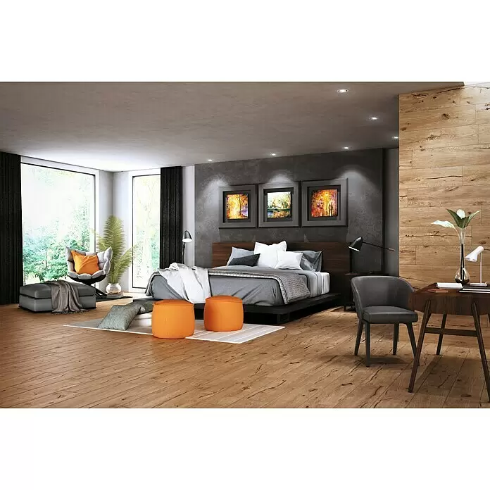 Atlas Concorde Solution Fable Feinsteinzeugfliese Honey - 22,5 x 90 cm, Braun, Matt - Stimmungsaufnahme
