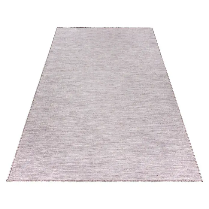 Outdoor-Teppich Mambo 2000 - Pink, 150 x 80 cm, 100 % Polypropylen - Ein rechteckiger, hellgrauer Teppich mit feiner Textur, ideal für moderne Wohnräume und zur optischen Aufwertung des Bodens.