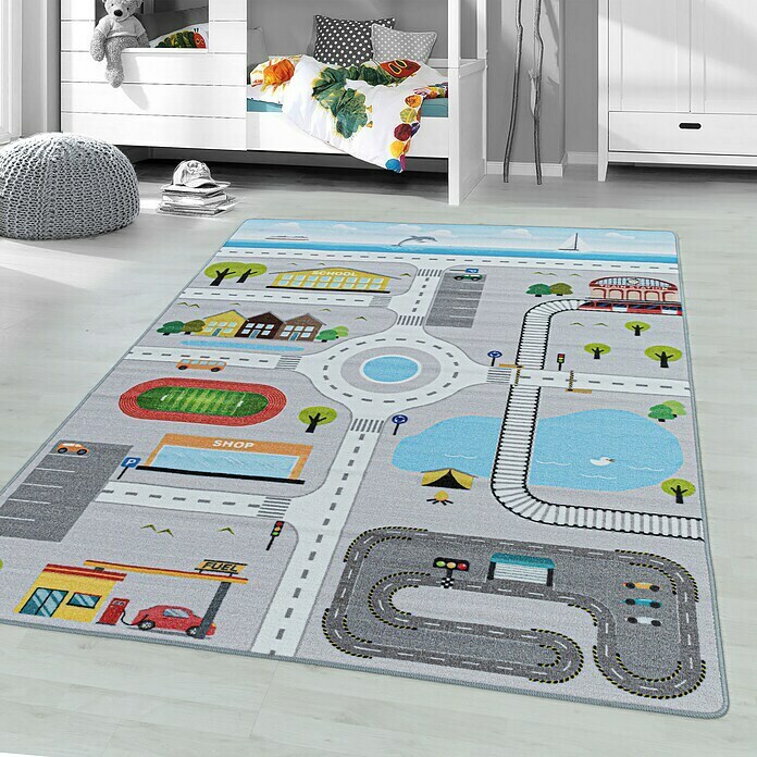 Kinderteppich Play 2902 (Grau, 230 x 160 cm, 100% Polyamide) | BAUHAUS