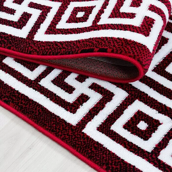 Kurzflorteppich Parma 9340Rot, 150 x 80 cm, 100% Polypropylen