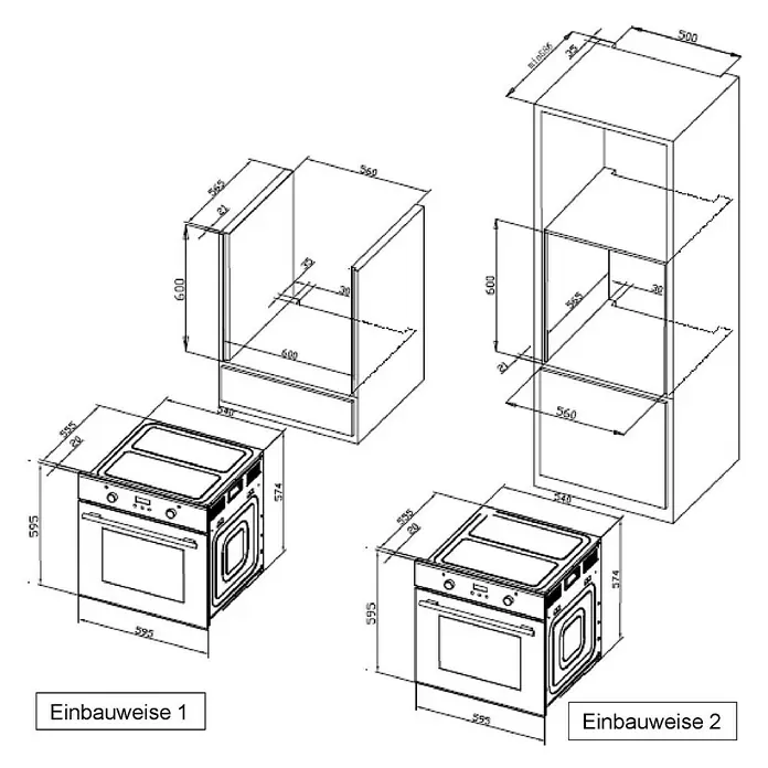 Respekta Premium Küchenzeile AmandaBreite: 310 cm, Weiß, Mit Elektrogeräten