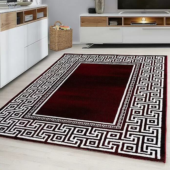 Kurzflorteppich Parma 9340Rot, 150 x 80 cm, 100% Polypropylen