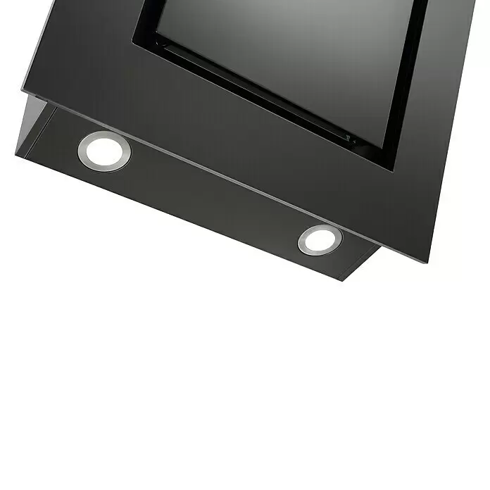 Respekta Premium Composición de cocina Amanda - Ancho: 310 cm, Blanco (campana negra), Con electrodomésticos - Campana extractora de cocina negra con luces integradas.