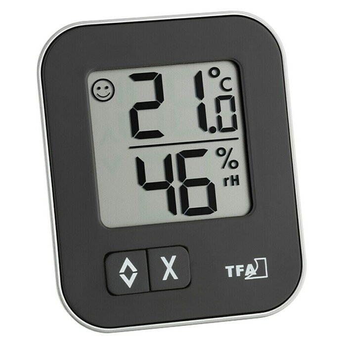 TFA Dostmann Thermometer und Luftfeuchtigkeitsmesser Moxx 
