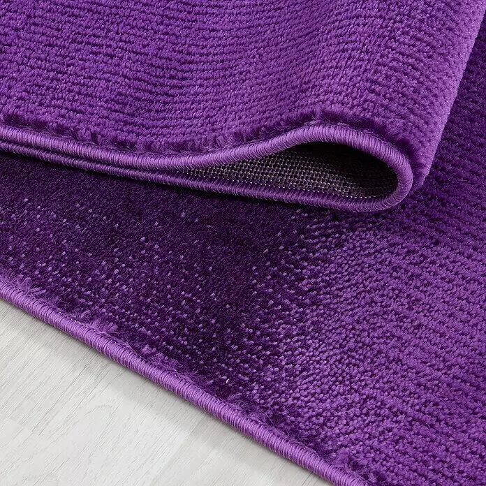 Kurzflorteppich Miami - Violett, 340 x 240 cm, 100 % Polypropylen - Detailaufnahme