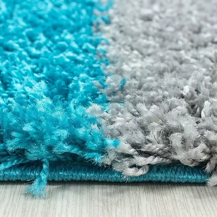 Hochflorteppich Life 1501 - Türkis, 290 x 200 cm, 100% Polypropylen - Detailaufnahme