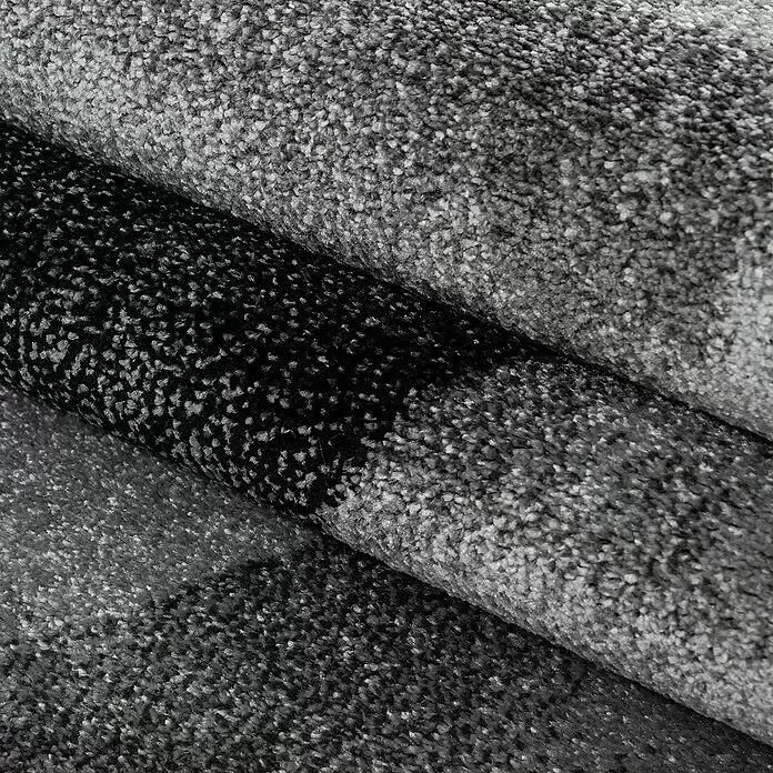 Kurzflorteppich Lucca 1840Schwarz, 170 x 120 cm, 100 % Polypropylen