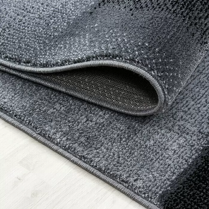 Kurzflorteppich Parma 9240Schwarz, 150 x 80 cm, 100% Polypropylen