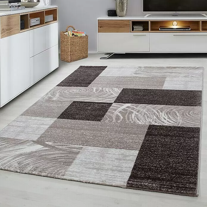 Kurzflorteppich Parma 9220Braun, 170 x 120 cm, 100% Polypropylen