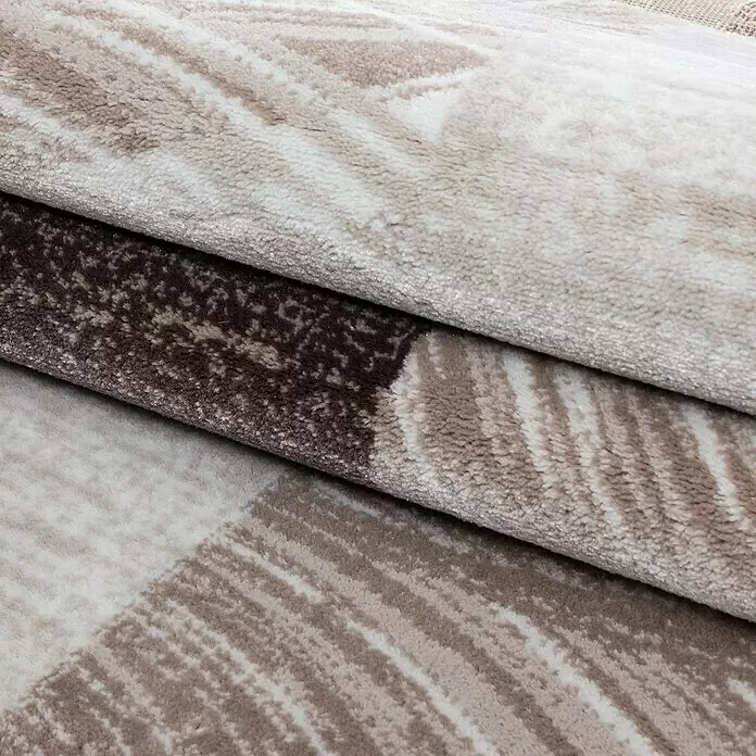 Kurzflorteppich Parma 9220 - Braun, 150 x 80 cm, 100% Polypropylen - Detailaufnahme