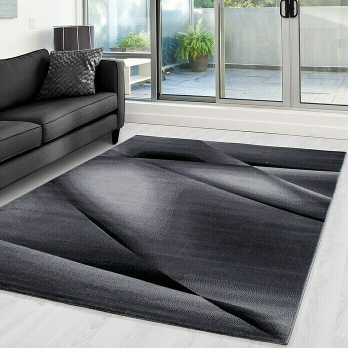 Kurzflorteppich Miami 6590 (Schwarz, 230 x 160 cm, 100% Polypropylen) | BAUHAUS