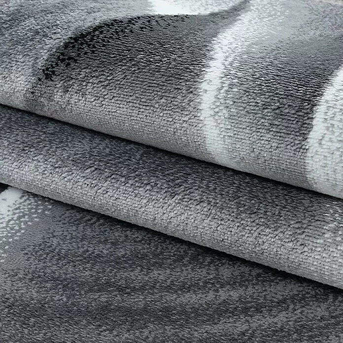 Kurzflorteppich Parma 9310Schwarz, 170 x 120 cm, 100% Polypropylen