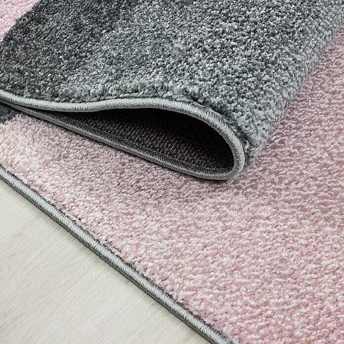 Kurzflorteppich Lucca - Pink, 200 x 140 cm, 100 % Polypropylen - Detailaufnahme