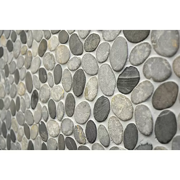Mosaikfliese XKS INAS - 30,5 x 30,5 cm, Grau, Matt - Detailaufnahme