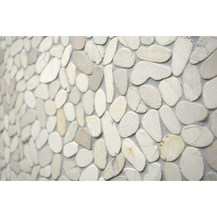 Mozaik pločica (30,5 x 30,5 cm, Bijelo, Mat)