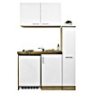 Respekta Miniküche MK130ESWOSS (Breite: 130 cm, Mit Duo-Kochmulde, Weiß)