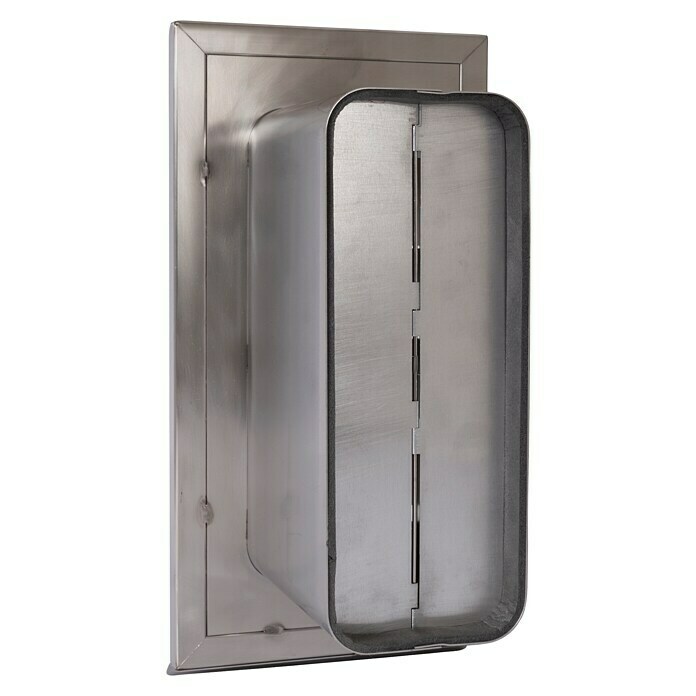 Nedco Gevelrooster Eco+ (Geborsteld RVS, b x h: 150 x 300 mm, Roestvrij staal, Luchtdoorlaat: 150 cm²) | BAUHAUS