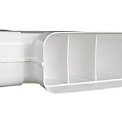 Nedco Vlakkanaalbocht Eco+ (Afmeting aansluitstukken: 220 x 90 mm, Horizontaal, 90 °, Wit, Kunststof) | BAUHAUS