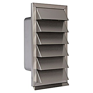 Nedco Gevelrooster Eco+ (Geborsteld RVS, b x h: 150 x 300 mm, Roestvrij staal, Luchtdoorlaat: 150 cm²)