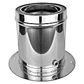 Nedco Steun voor vloer (Kleur: Geborsteld RVS, 80 mm) | BAUHAUS