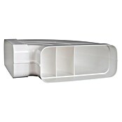Nedco Vlakkanaalbocht Eco+ (Afmeting aansluitstukken: 220 x 90 mm, Horizontaal, 90 °, Wit, Kunststof) | BAUHAUS