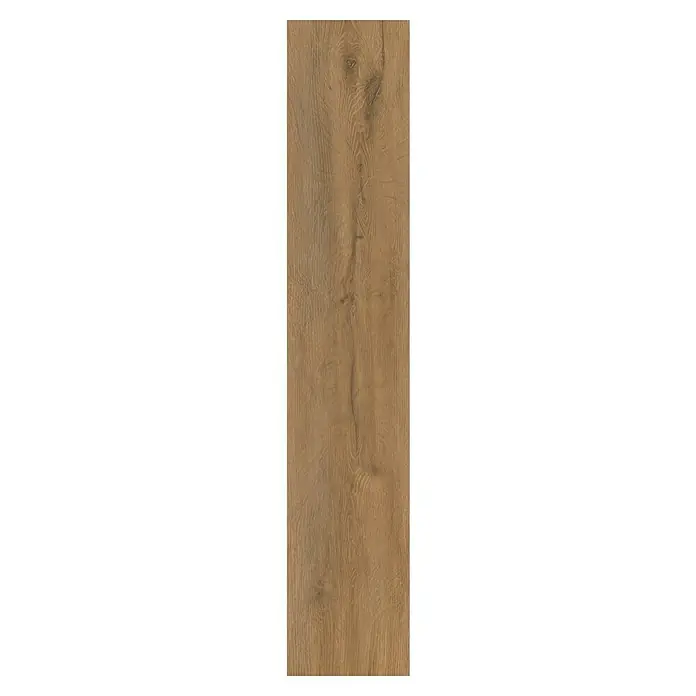 Vinylboden Strong SPC Structure - Tennessee, Landhausdiele, 1.220 x 228 x 3,8 mm - Nahaufnahme eines Holzpaneels mit Maserung. Das rustikale Design verleiht jedem Raum Wärme und Charakter.