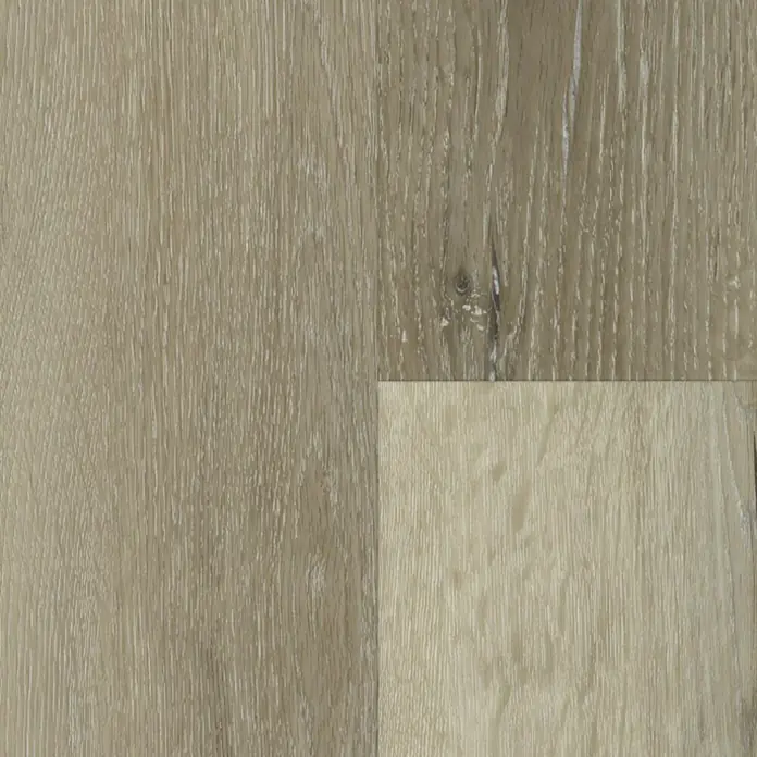 Vinylboden Strong SPC Structure - Virginia, Landhausdiele, 1.220 x 228 x 3,8 mm - Detailaufnahme eines Laminatbodens mit einer hellen, natürlichen Holzoptik und feiner Maserung für ein elegantes Ambiente.