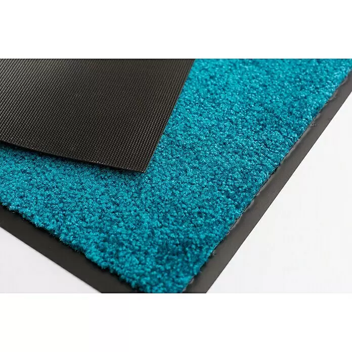 Astra Schmutzfangmatte DiamantUni, Türkis, 60 x 80 cm, Material Nutzschicht: 100 % Polyamid