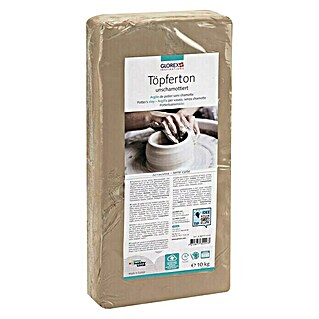 Glorex Hobby Time Töpferton (Weiß, 10 kg)