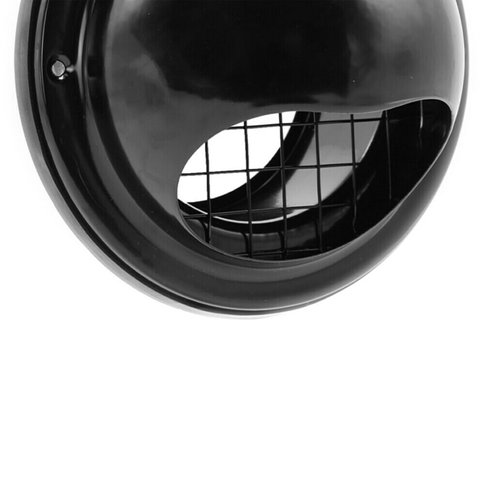 Nedco Gevelrooster (Zwart, Diameter: 100 mm, Roestvrij staal) | BAUHAUS