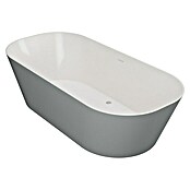 Camargue Freistehende Badewanne Torino (L x B: 170 x 80 cm, Sanitäracryl, Aluminium/Weiß) | BAUHAUS