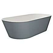 Camargue Freistehende Badewanne Torino (L x B: 170 x 80 cm, Sanitäracryl, Platingrau/Weiß) | BAUHAUS