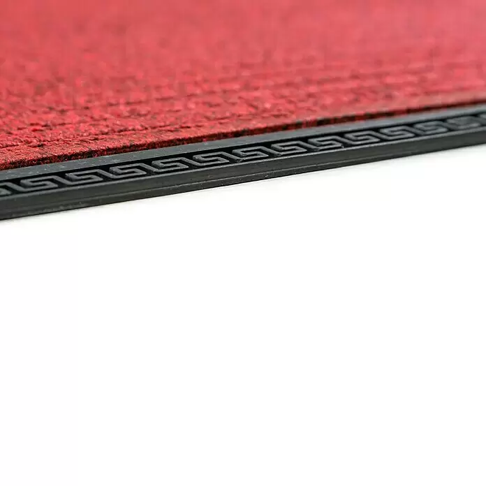 Astra Fußmatte Border Star - Rot, 50 x 80 cm, 70 % Polypropylen, 30 % Gummi - Detailaufnahme
