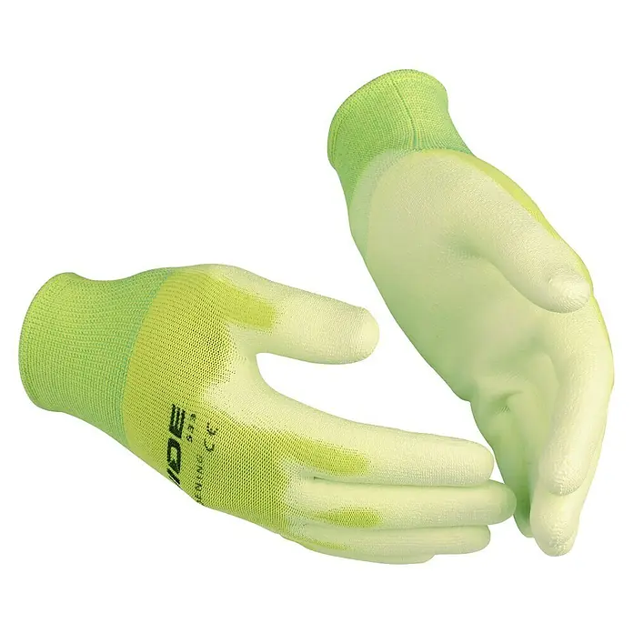 Guide Kinder-Gartenhandschuhe 533 - 5, Grün - Zwei hellgrüne IDE 535 Gartenhandschuhe, ideal für Gartenarbeiten und leichte Aufgaben.
